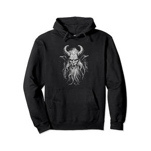 Sweat à capuche épais imprimé pour homme avec motif graphique vieilli, intérieur polaire, grandes tailles, idéal pour les commandes en gros - Product Image 1