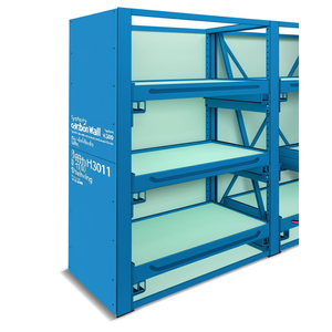 Fami System Ar Side <b>Wall</b> D1100 H3010 Green Ral6011 <b>For</b> Shelving <b>Units</b> - Product Image 3