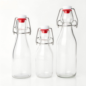 Botella de Vidrio Transparente de Primera Calidad con Tapa Abatible para Almacenar Aceite y Vinagre en la Cocina, Suministro Directo de Fábrica - Product Image 3