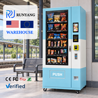 Distributeurs automatiques intelligents d'extérieur personnalisés RUNYANG pour collations, réfrigérateur distributeur de boissons gazeuses pour aliments et boissons