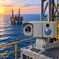 Caméra PTZ de surveillance thermique ultra-sensible à faible luminosité pour la sécurité des patrouilles portuaires et des environnements marins
