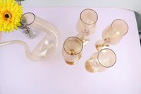 Offre Spéciale : Ensemble de Carafe et Verres à Vin de Luxe en Verre Ambré