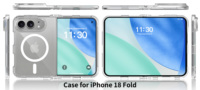 Nouvelle coque de téléphone portable transparente pour iPhone 18 Duo, antichoc, anti-rayures, avec couverture magnétique, étui pliable pour smartphone