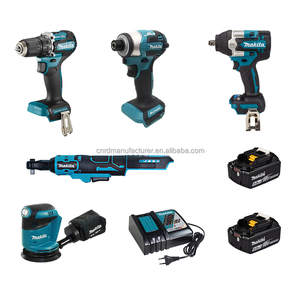Kit combiné Makita 18V LXT 5 outils : clé à chocs, tournevis, perceuse, ponceuse, cliquet, 2 batteries, chargeur rapide, outils pour le travail du bois - Product Image 1