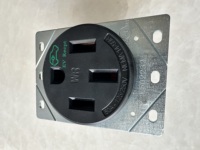 Prise encastrée NEMA 14-50R avec panneau, prise américaine 50A 125/250V, prise industrielle américaine haute puissance
