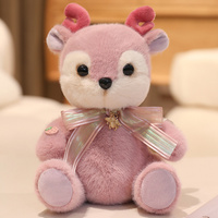 Élan de Noël en peluche personnalisé de haute qualité avec nœud papillon, emballage sur mesure, idéal comme cadeau