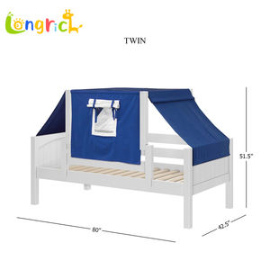 Cadre <span class=keywords><strong>de</strong></span> <span class=keywords><strong>lit</strong></span> pour tout-petits en bois moderne <span class=keywords><strong>de</strong></span> taille standard, couleur personnalisée, durable, écologique, avec fenêtre pour la chambre des filles et des garçons, salon - Product Image 3