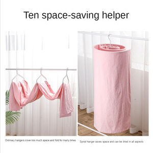 Colgador de ropa para exteriores, colcha en espiral, tendedero de secado de sábanas para balcón, organización de almacenamiento de lavandería - Product Image 3