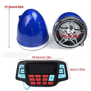 Motorcycle <b>bluetooth</b> Audio Sound System FM Radio <b>MP3</b> Music <b>Player</b> W/2 Amplifier Speakers for Scooter ATV Quad - Product Image 6