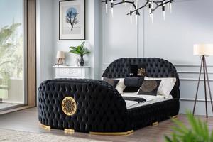 Cama con Elevador para TV, Portavasos y Chimenea Integrada, Diseño Moderno PZCN HOME - Product Image 5