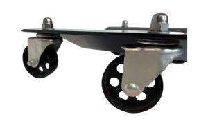 Juego de <span class=keywords><strong>2</strong></span> piezas de acero de servicio pesado <span class=keywords><strong>Dolly</strong></span> Car <span class=keywords><strong>Wheel</strong></span> Moving Cart con frenos para autos en movimiento - Product Image 6