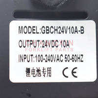 Chargeur de batterie au lithium d'origine 100-240V pour chariot élévateur électrique JIALIFT CBD15J-LI, 24V 10A