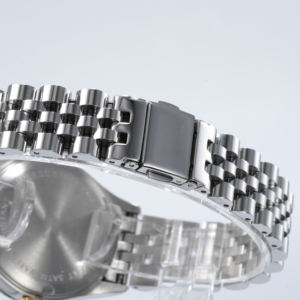 Bracelet en acier argenté Cadran vert Calendrier Mode Made In China Femme Montre à quartz Acier inoxydable Orologio Lusso <span class=keywords><strong>2022</strong></span> - Product Image 4