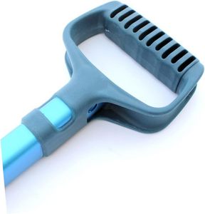 Vente en gros de pelles à neige télescopiques en alliage d'aluminium à long manche avec lame en forme de V et poignée antidérapante en forme de T pour le déneigement - Product Image 2