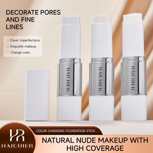 Nueva Base de Maquillaje en Barra, Natural, Impermeable, Blanqueadora, de Cobertura Total, con Brocha, que Cambia de Color - Product Image 2