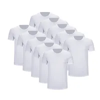 Produttore del Commercio All'ingrosso 100% Poliestere In Bianco Degli Uomini della Maglietta di Sublimazione Personalizzato Stampa T-Shirt Rapidamente Asciutto