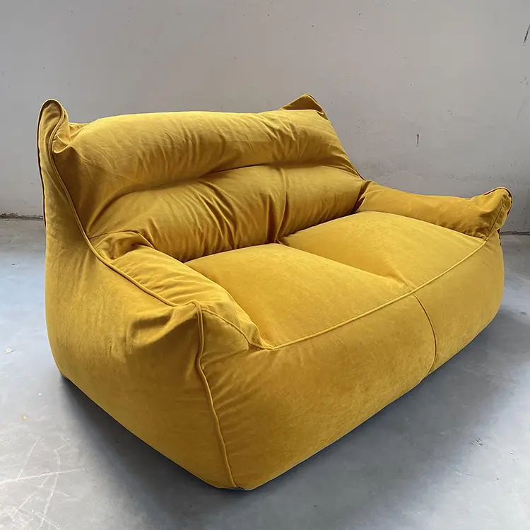 Produsen Kustom Nordic Tempat Duduk Ganda Ruang Tamu Jok Kursi Malas Filler Termasuk Sofa Bean Bag Besar