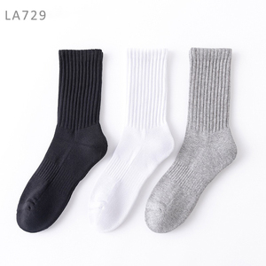 <span class=keywords><strong>Chaussettes</strong></span> en coton <span class=keywords><strong>personnalisées</strong></span> CMAX, 4 paires, tricotées, avec semelle en tissu éponge, pour l'entraînement sportif, la mode et le sport décontracté, unisexe, avec logo <span class=keywords><strong>de</strong></span> marque - Product Image 3