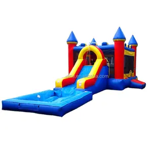 Top Seller commercial pvc bounce house inflatable bouncy castle with water slides from China suppliers