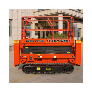 Nueva Plataforma Elevadora de Tijera Autopropulsada Vertical Móvil Hidráulica de 10 m con Ruedas Eléctrica EVERSTAR EPT1214LDS 230-450 kg de Aluminio - Product Image 1