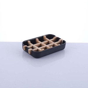 Juego de Plato con Soporte y Bandeja de Madera Artesanal para Almacenamiento en el Baño, Portátil y Conveniente, Venta al por Mayor - Product Image 5