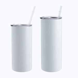 Vaso recto personalizado de acero inoxidable de 22 oz para sublimación, vaso térmico de doble pared con pajita, taza para coche con pajita - Product Image 1