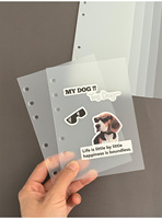 A5 A6 A7 Pochette séparatrice à languettes en PP transparent Recharge en plastique personnalisée Pages d'index Trésorerie et enveloppes de poche pour utilisation de cadeaux