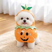 Kostum Anjing Lucu yang Dapat Berubah Bentuk untuk Ulang Tahun, Halloween, Natal - Pakaian Hewan Peliharaan Bahan Polyester Gaya Eropa Amerika untuk Anjing Kecil