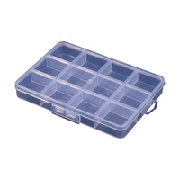 Boîte de rangement pour perles, 12 compartiments, en plastique PP transparent, design nordique, pliable, anti-poussière