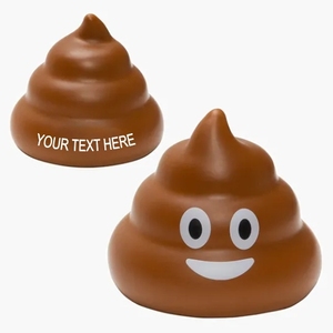 Custom Logo Poo Stress Ball Smile Poo Stress Toys Imprint Logo Squeeze Toys Promotion Gifts - Product Image 2