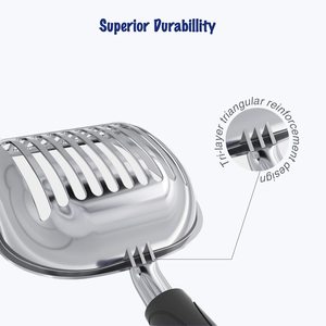 Meilleure vente 2023 : Pelle à litière pour <span class=keywords><strong>chat</strong></span> en métal massif, <span class=keywords><strong>tamis</strong></span> pour <span class=keywords><strong>bac</strong></span> à litière, pelle durable pour animaux de compagnie, pelle à litière pour <span class=keywords><strong>chat</strong></span> de qualité supérieure - Product Image 3