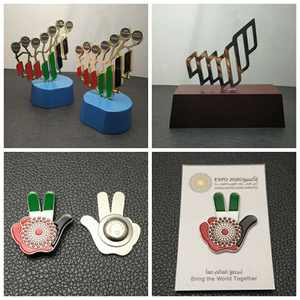 EMIRATI ARABI UNITI il segno della vittoria di tre dita logo pin badge con il magnete All'ingrosso di prezzi di Fabbrica - Product Image 3