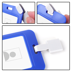 Beliebte Polyester <span class=keywords><strong>Lanyard</strong></span> mit Logo Custom ized Kunststoff haken Eco-Friend Woven ID Badge Holder - Product Image 4