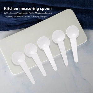 Ensemble de cuillères à mesurer en <span class=keywords><strong>plastique</strong></span> PP Cuillère à dîner Cuillère à café Cuillère à <span class=keywords><strong>soupe</strong></span> pour le stockage du garde-manger de cuisine Commandes en gros pour l'utilisation du sucre Mariage - Product Image 5