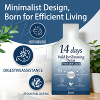 Boisson minceur à base de plantes 14 jours, brûleur de graisse rapide, complément détoxifiant, gestion saine du poids, liquide