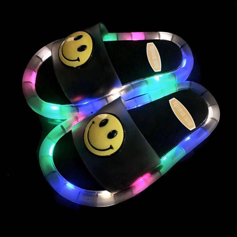 Фабричная распродажа; Детские светящиеся тапочки; Мягкая обувь из ПВХ для малышей; Детская домашняя обувь; Милая нескользящая обувь с рисунком для мальчиков и девочек