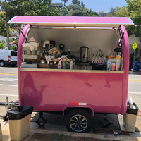 Remorque alimentaire de qualité, camion de cuisine mobile avec cuisine complète, remorque alimentaire de luxe