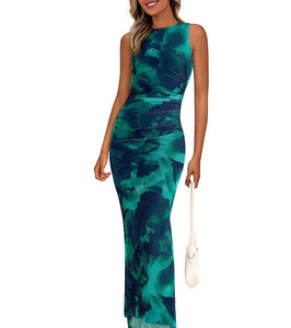 SHEIN EZwear Vtido Largo Sin Mangas Y De Unicolor Para