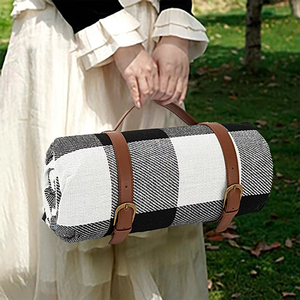 <b>Waterproof</b> Outdoor Picnic Mat Camping Beach Mat Colorful Plaid Stripe Rectangular Sleeping Blanket <b>Pad</b> Living Room Carpet - Product Image 5