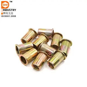 PDM Mạ Kẽm Pre Bulbed Threaded Chèn Rãnh Cơ Thể Chèn Chữ Thập Nut Plusnut Đèn Lồng Đinh Tán Nut