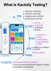 Medidor de Calidad de Agua Multiparamétrico 6 en 1, Medidor de EC, Toc, COD, UV275, Temperatura y TDS para Agua Potable - Product Image 3