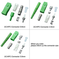 Muestra Gratuita de Conector de Cable de Fibra Óptica SC LC FC Mpo, Conector de Cable de Fibra Óptica ST MPO PC APC SM MM SX DX