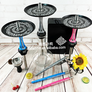 Cachimba Manual de Lujo de Acero Inoxidable Alpha Hookah Boutique Original de China con Logotipo Personalizable, Diseño de Polvo para <span class=keywords><strong>Chicas</strong></span>, Compatible con OEM - Product Image 2