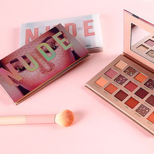 Paleta de sombras de ojos de 18 rosas, juego de maquillaje de alto pigmento, brillo mate, proveedor cosmético - Product Image 4