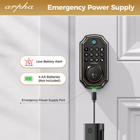 Cerradura Digital Inteligente Arpha D280W Compatible con Alexa y Google Assistant, para Puertas de Aluminio, Madera y Acero, con WiFi y App Tuya