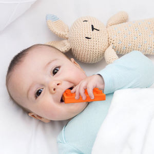Nhà Máy Bán Buôn Sản Phẩm Giáo Dục Mật Độ Cao Cao Su Bé Teether Mềm Chơi Khối Bộ Silicone Xây Dựng Khối Xếp Chồng Đồ Chơi - Product Image 3