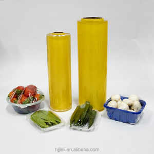 Película de PVC Elástica Transparente de Alta Calidad, Fabricada en China, a Bajo Precio, para Envolver Alimentos, Rollo <span class=keywords><strong>Jumbo</strong></span> - Product Image 2