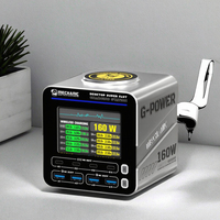 Mechanic G-POWER 160W Desktop Kabellose PD-Ladestation Handy 15W Magnetisches Schnell-Laden mit Bildschirmanzeige US-Stecker