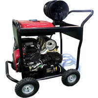 Nouvelle nettoyeuse haute pression à eau chaude à essence, robuste, 5000 PSI, sur roues, pour véhicules, camions, usage commercial, nettoyage de graisse et de rouille