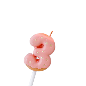 Velas de Cumpleaños Encantadoras de Cera de Parafina Ecológica con Diseño de Pastel de Fresa y Chocolate, Decoraciones con Número de Edad <span class=keywords><strong>YT</strong></span> <span class=keywords><strong>YT</strong></span>-RTS351 Térmicas - Product Image 1